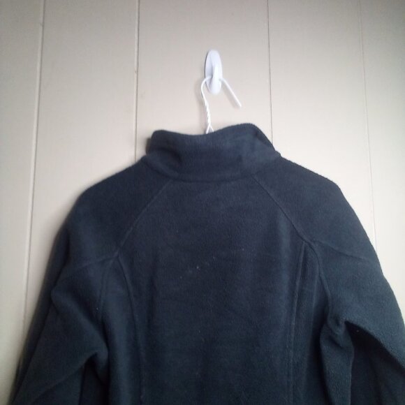Columbia Fleece Jacket M Full Zip Pockets Dark Gray - Picture 2 of 13